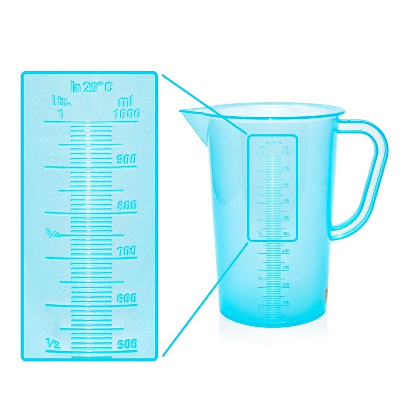 Terbold 1 Liter Measuring Pitcher Graduated (Blue)