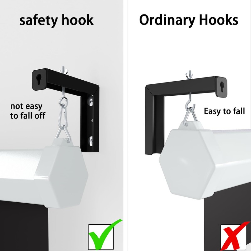 UineHiot Projector Screen Mount, Wall Mountable, Compatible with Most Projectors,