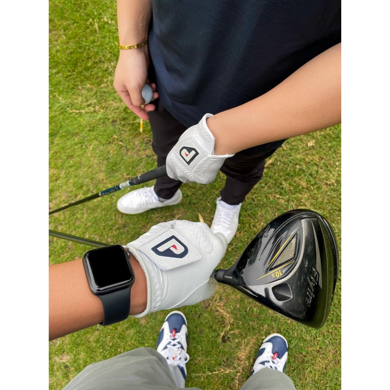 PUR3 Golf Cabretta Leather Golf Gloves - 3 Pack Pearl