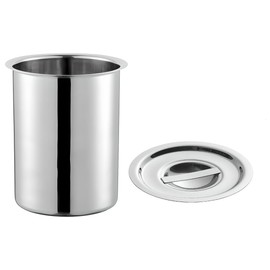 OCS Parts 2 Quart Bain Marie Pot with Lid Set | 6-3/4" x 4-3/8" Stainless Steel Pot for Warm or Cold Food, Home Kitchens, Stovetop, Steam Tables, Catered Events, Soup Warmers or Buffet and Salad Bars