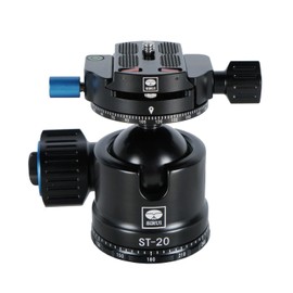 SIRUI ST-20 Ball Head, Stable Panorama Ball Head for Tripod, Cameras, Professional Low-gravity Head, Arca-Swiss Compatible, with QR Plate, Independent Locks, 35kg/77.16lbs Load