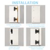 6PCS Heavy Duty Plinth Clips Kit With 24PCS Screw,Hidden Push-in