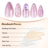 GlamRays 3D Press on Nails Hand Finished Fake Nails With