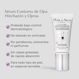 Sérum Ojos Marie d'Argan Ácido Hialurónico Antiedad Bolsa Ojeras