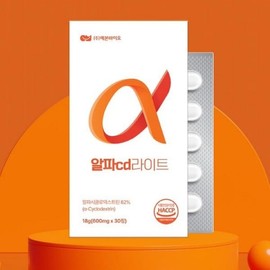 로지프로 섬유질 알파CD라이트 30정 2주분 알파CD 파비플로라 건강보조식품 알파시디 Rojipro Fiber Alpha CD Light 30 Tablets 2-Week Supply Alpha CD Fabiflora Dietary Supplement Alpha CD