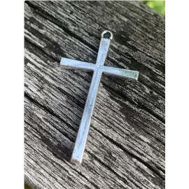 Fashion Jewelry Large FAITH JESUS CROSS PROTECT Pendant On 925 Sterling Silver 22" Necklace Men