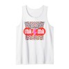 MaMa Lightning-Bolt Wings Leopard-Print Vintage Distressed Tank Top