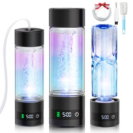 IUHFSIFS 5.0 Upgrade Hydrogen Water Bottle Generator 【Double Super Hydrogen Content 3000+PPB】【Leading the Industry NO.1-8-Hour Hydrogen Lock】 Hydro Water Bottle，Hydrogen-Rich Water for Home, Office