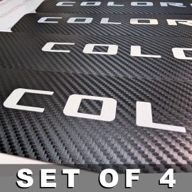 Advanced Trims 4Pcs Car Threshold Strip Door Plate Sill Scuff Cover Stickers for COLORADO