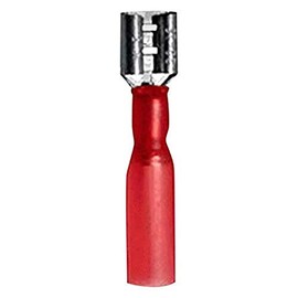 Install Bay HSRFD Heat Shrink Female Quick Disconnect Connector 22/18 Gauge .250, Red (100-Pack)