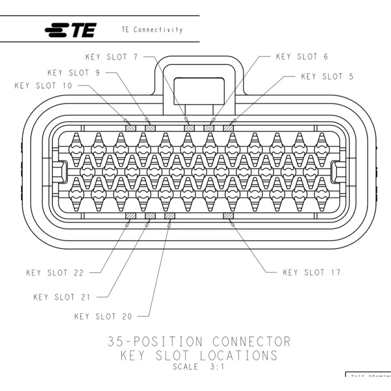 AMPSEAL 35-Pin Electrical Multi Sealed Connector Kit - w/ Terminals
