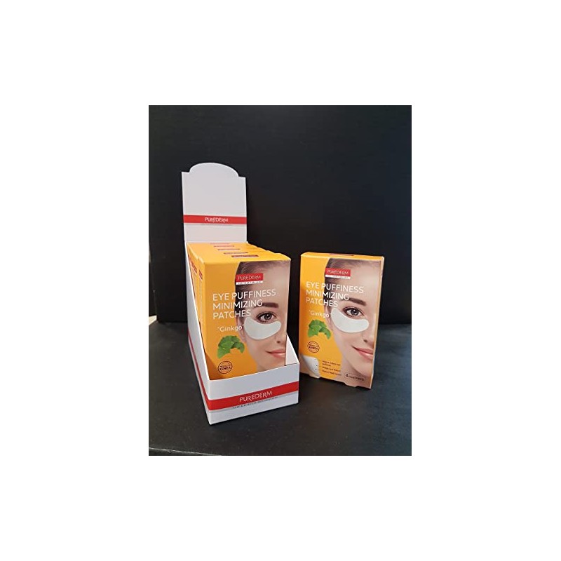 Purederm Eye Puffiness Minimizing Ginkgo Eye Patches (4 Treatments)