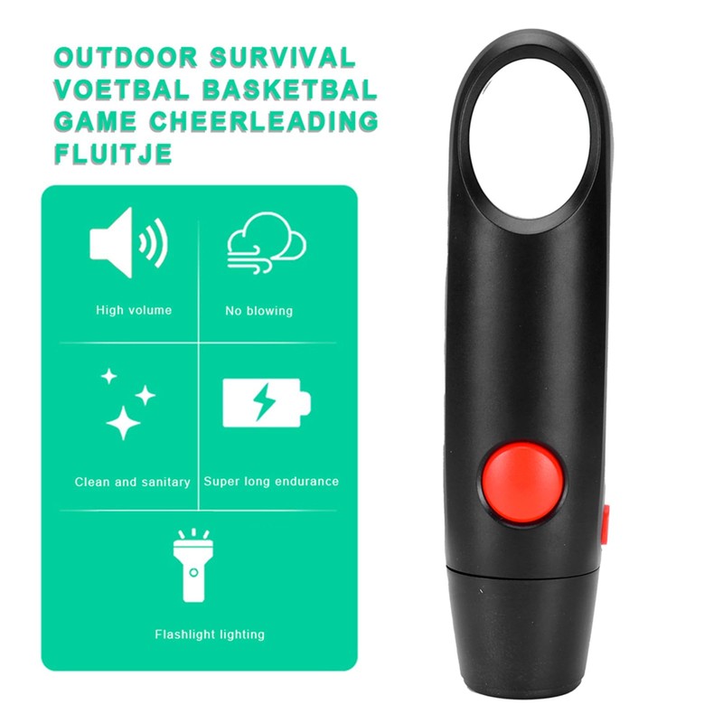 TOPINCN Whistle Training Electronic Whistle 3 Speeds for Noisemakers (Black)