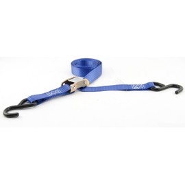 Erickson 34403 Blue 1" x 6' Cam Lock Buckle Tie-Down Strap, (Pack of 2)