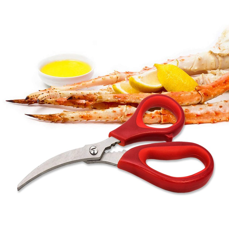 Kitchen Seafood Scissor for Crab Legs, 4 Pack Crab Leg