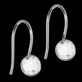 Blomdahl Medical Titanium Ear Ring Pendant Bezel Crystal 5mm