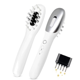 USUIE 3-in-1 Hair Oil Applicator for Scalp with No-Drip Dispenser, Portable Hair Brush, Wireless Electric Scalp Massager for Travel and Home Use