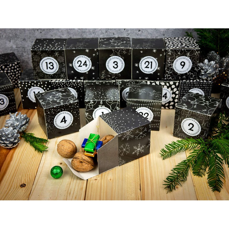 Paper Dragon DIY Advent Calendar Box Set – Black /