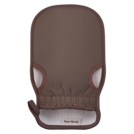 Aswdbbn Exfoliating Glove (Original) Machine Washable Newly Upgraded With Thumb Holes Korean Body Scrubber 100% Vegan Viscose Exfoliating Mitt for Dead Skin Removal, Keratosis Pilaris & Self-Tan Prep