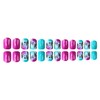 Hot Pink Press on Nails Short Square Fake Nails with