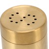 2Pcs Gold Spice Jar Stainless Steel Rustproof Screw Open Top