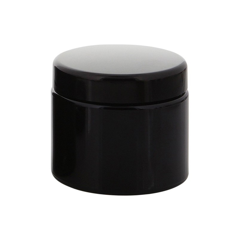 Kosmetex Violet Glass Jar 100 ml with Lid, Empty Miron