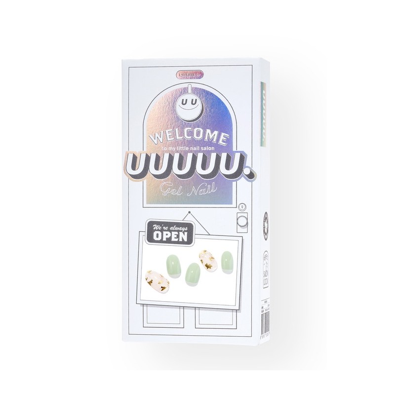 Green Gold Latte Gel Nail / 그린골드라떼 젤네일