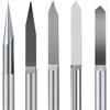 VEDA 25 Degree 0.1mm Silver Carbide Milling Cutter Round Bottom