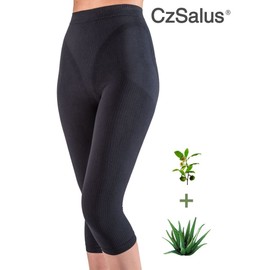 Figure Shaper Anti-Cellulite Capri (Pant) with Aloe and Green Tea black Size:XL