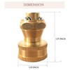FUATY Heavy Duty Brass Hose Nozzle, 3PCS Adjustable Twist Pressure