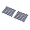 2 Pcs Portable Solar Panel 2W 6V Mini Solar Cells