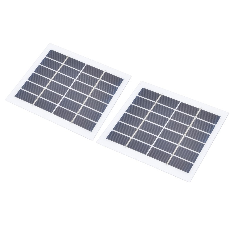 2 Pcs Portable Solar Panel 2W 6V Mini Solar Cells