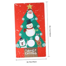 CORHAD Christmas Toss Game with Sandbags and Flags Interactive Holiday Fun for Family and Boys and Girls for Parties Classroom Activities and Festive Decorations