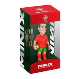 MINIX - Football Stars Mini formato - Coppa del Mondo - Portogallo - Ronaldo - Personaggio da collezione 7 cm