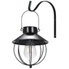 2PCS Solar Powered Energy Vintage P-endant H-anging Light Outdoor Wall