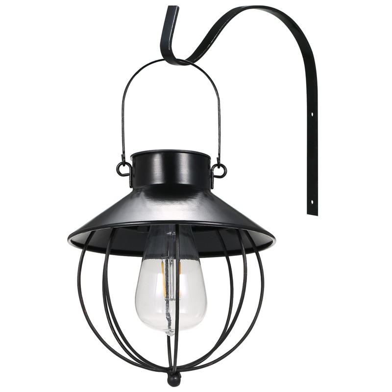 2PCS Solar Powered Energy Vintage P-endant H-anging Light Outdoor Wall