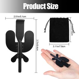 Cerradura de puerta Portátil para Viaje, Cerradura de Puerta de Seguridad para el Hogar, Cerradura de Puerta portátil Ajustable para el Hogar, Hotel, Dormitorio, Escuela (Negro)