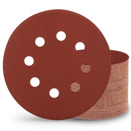 Szarint 100 PCS 320 Grit 5 Inch Sanding Discs, Hook and Loop Sandpaper for Random Orbital Sander