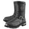 Milwaukee Leather MBM9070 Men's Black Leather Engineer Boots with Reflective