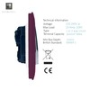Trendi 2 Gang 2 Way Artistic Modern Glossy 10 Amp