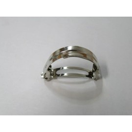 Unbranded Lot of 24 Silver 2" Curved Hair Barrettes Clips Blanks Jewelry Findings