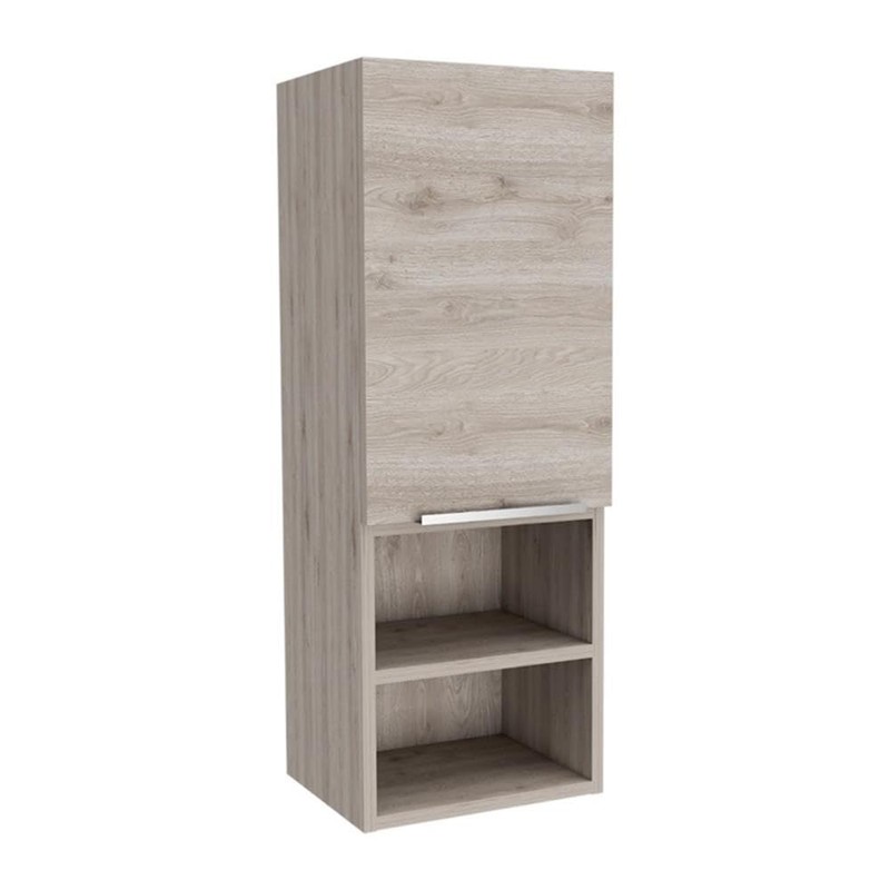 TUHOME Mila Bathroom Cabinet - Light Gray - Material Engineered
