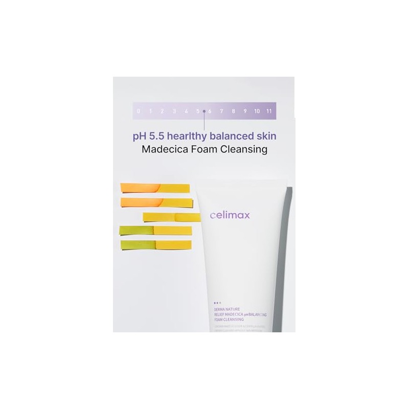 Celimax Derma Nature Relief Madecica pH Balance Espuma de Limpieza
