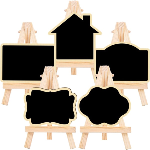 Operitacx Small Tripod Boards, 5-Piece Table Board, Mini Easel, Menu