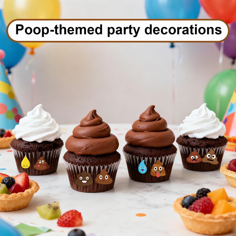 608pcs Funny Potty Training Stickers, Waterproof Potty Poo Decals for