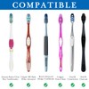 Linkidea Travel Toothbrush Head Covers with Suction Cup, Portable Wall
