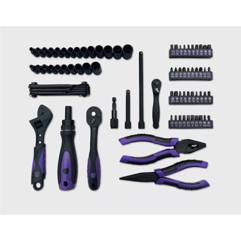 Ukonic Black Panther Legacy 82 Piece Household Tool Box Set