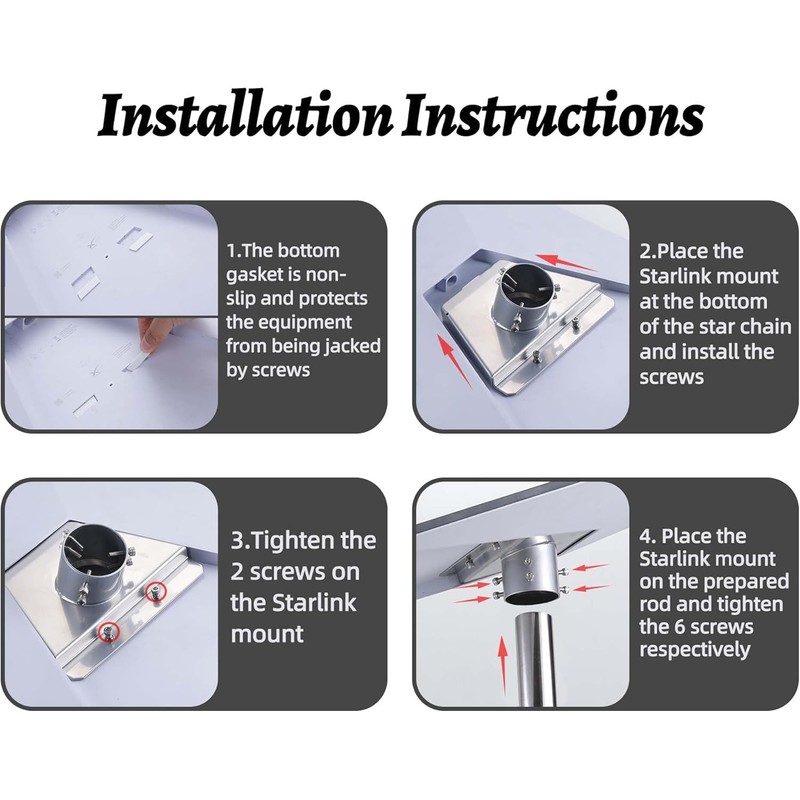 Compatible with Starlink Mini Gen 3 Bracket, Mounting Kit and