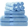 Simpli-Magic 10 Piece Blue Bath Towel Set Full Case