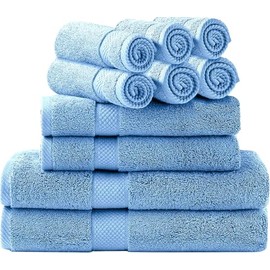 Simpli-Magic 10 Piece Blue Bath Towel Set Full Case